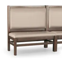 product of JustChair JBSB-WT-UPL-48-GR2 Banquette Bench, Plain Back, Upholstered Seat, 48" Height