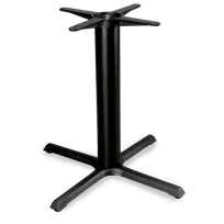 product of JustChair TBXWB-3636-28 36x36 28H Dining Height Steel & Cast Iron X-Style Table Base