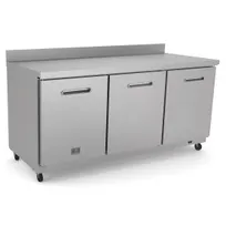 product of Kelvinator KCHUCWT72R 72" 3-Section Worktop Refrigerator w/ 3 Doors, 20 cu. ft