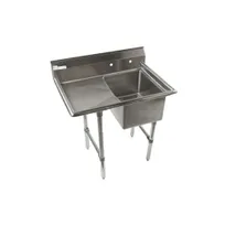 product of Klinger's Trading ECS1DL 36" One Compartment Sink, 16"W x 20"L Bowl With Left-Hand Drainboards