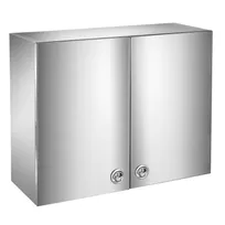 product of Klinger's Trading WC1230-HINGED 30" Stainless Steel Wall Mount Cabinet w/ Hinged Doors