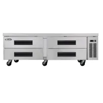product of Koolmore KM-BR-724D 1-Section 2-Door Refrigerated Holding Cabinet, 72" W x 26" H, Steel, Temp 33-40°F