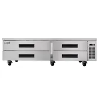 product of Koolmore KM-BR-844D 84"W x 32"D x 26"H 1-Door SS Cabinet, Drawers, Auto-Defrost, 33-40°F, ETL