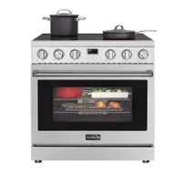 product of Koolmore KM-EPR-36AP-SS Professional Electric Range, 36"W X 30"D X 36"H