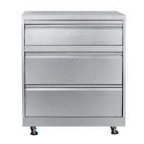 product of Koolmore KM-OKS-CAB3 Outdoor Kitchen Cabinet, 32"W, (3) Drawers, Stainless Steel