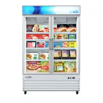 product of Koolmore MDF-2GD-45C-WH 53" Glass Door Freezer, 45 cu ft, White, Bottom‑Mount R290, 8 Shelves