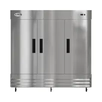 product of Koolmore RIR-3D-SS 80" 3-Solid Door Reach-In Refrigerator, 72 cu. ft., Bottom Mounted, Stainless Steel