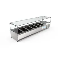 product of Koolmore SCDC-6P-SG 59" Refrigerated Countertop Prep Unit