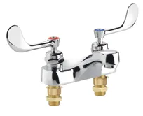 product of Krowne 14-540L Royal Series Deck Mount Lavatory Faucet w/ 4" Centers, Fixed Spout