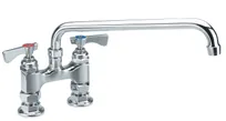 product of Krowne 15-414L Royal Series Low Lead Deck Mount Faucet w/ 4" Centers, 14" Swing Spout