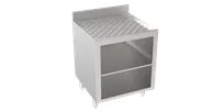 product of Krowne 18-GSB3 Silver Series Glass Rack Storage Cabinet with 2 Levels of Storage (Midshelf Included)