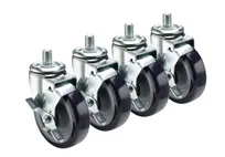 product of Krowne 28-147S Krowne Heavy Duty 3/4"-10 Threaded Stem Caster, Swivel with Brake