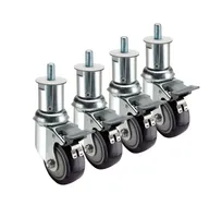 product of Krowne 28-156S Krowne Adjustable Height 1/2"-13 Threaded Stem Caster