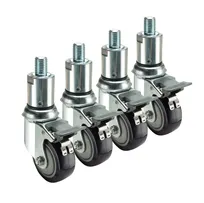 product of Krowne 28-158S Krowne Adjustable Height 3/4"-10 Threaded Stem Caster