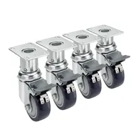 product of Krowne 28-160S Krowne Adjustable Height Plate Caster, 6" To 7" Height Adjustment