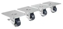 product of Krowne 28-169S Plate Caster, 4" X 5" Plate, 2" Diameter Wheel with Brake