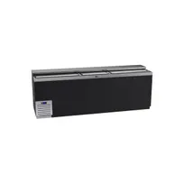 product of Krowne BC96-BG 96" Flat Top Bottle Cooler w/ 3 Sliding Lids, 5 Divider Racks, Black