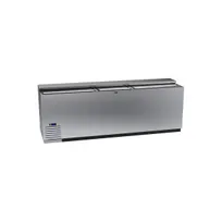 product of Krowne BC96-SS Stainless Steel Flat Top Bottle Cooler w/ 3 Sliding Lids, 5 Divider Racks