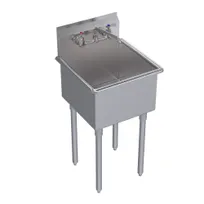 product of Krowne BS-1818 21" One Compartment Sink, 18"W x 18"L Bowl Without Drainboards