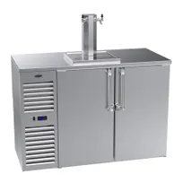 product of Krowne DB52 52" Draft Beer Cooler w/ 2 Kegs, 1 Dual-Tap Tower, Two-Section