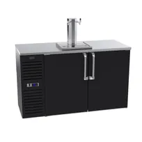 product of Krowne DB60 Draft Beer Cooler, 60" x 25" Black, 2-Keg 2-Tap Tower, Side-Mounted, 1/4 HP 115V R290