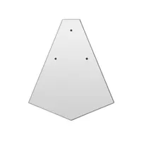 product of Krowne KR-DR45F Royal Series Corner Filler Grid, 45° S.Steel Angle, Joins Drink Rails in Bar Corners