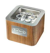 product of Krowne KR-LC2GF-TT-W 8" Countertop CO2 Glass Froster Stainless Steel, Wood Finish, LED Light