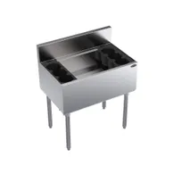 product of Krowne KR19-30-10 30" Underbar Ice Bin/Cocktail Unit w/ 92 lbs., 10-Circuit Cold Plate