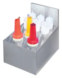 product of Krowne KR19-J12 12" Underbar Bottle Storage Bin, Holds 6 Squuze Bottles & 3 Juice Containers