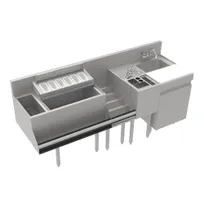 product of Krowne KR24-MT74 74" Sink Combo Underbar Ice Bin/Cocktail Station - Left