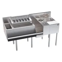 product of Krowne KR24-MX60 60" Blender Station Underbar Ice Bin/Cocktail Station, 92 lbs - Center