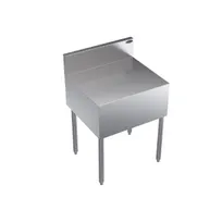 product of Krowne KR24-RS24 Royal Series 24"W Stainless Steel Beer Station/Register Stand, 30"H, Galvanized Back, NSF