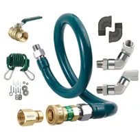 product of Krowne M7548K10 Royal Series Moveable Gas Connection Kit, 3/4" I.D., 48" Long