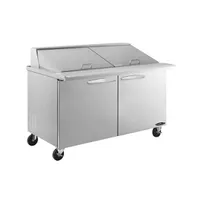 product of Kool-It Signature KSTM-60-2 60" Mega Top Sandwich / Salad Prep Table w/ 2 Doors, 24 Pans