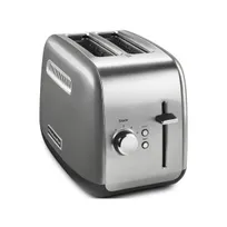 product of KitchenAid KMT2115CU 2 Slice Toaster with Manual Lift, Counter Silver Color, 1.5" Extra Wide Slots