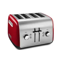 product of KitchenAid KMT4115ER 4 Slice Toaster w/ Manual High-Lift Lever, Empire Red Color