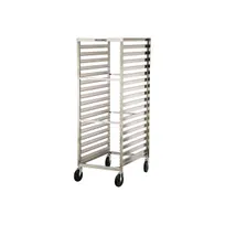 product of Lakeside 128 35 Pan End Load Full Height Stainless Steel Bun / Sheet Pan Rack w/ 1-7/16" Bottom Load Slides