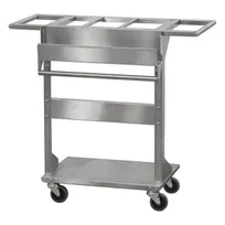 product of Lakeside 145 Standard Duty Stainless Steel Mise En Place Cart w/ 3 1/2" Casters - Unassembled