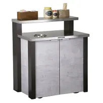 product of Lakeside 155045 Stainless Steel Waitress Station with 11D Overshelf and 8 Waste Chute