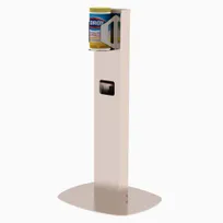 product of Lakeside 158888 Wipe Dispensing Stand with Integrated Waste Bin, 20" x 17" Base