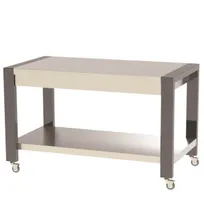 product of Lakeside 160681 60" Mobile Modular Traveler Serving Table, Stainless Steel Top and Undershelf