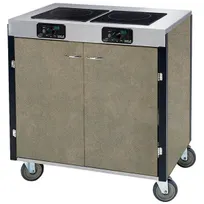 product of Lakeside 2075 Creation Express Station Mobile Cooking Cart w/ 2 Induction Burner, Filtration System