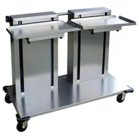 product of Lakeside 2816 Mobile Double Platform Cantilever Tray Dispenser for 10" x 20" Trays
