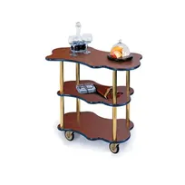product of Lakeside 36400 Serving Cart with Organic Shaped Top and (3) Shelves, Laminate Finish