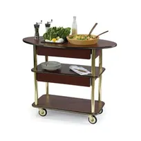 product of Lakeside 37307 Appetizer / Salad Cart w/ Rounded Oval Top and Rectangular Shelves