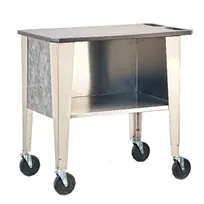 product of Lakeside 39105 Stainless Steel Tableside Guacamole / Serving Cart w/ 2 Shelf, Laminate Panels