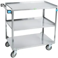product of Lakeside 444 Stainless Steel 3 Shelf Utility Cart - 500 lbs capacity