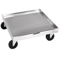 product of Lakeside 447 Stainless Steel Glass Rack Dolly, 20x20, 200 lb, Silver, 4 Swivel Casters