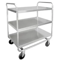 product of Lakeside 493 Stainless Steel 3 Shelf Tubular Utility Cart - 36" x 23" x 40-1/8"