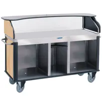 product of Lakeside 682-10 Stainless Steel Serv'n Express Mobile Vending Kiosk w/ 3 Compartments